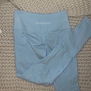 Perfect condition Alphalete amplify leggings arctic blue SIZE SMALL